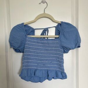 American Eagle ruffle top